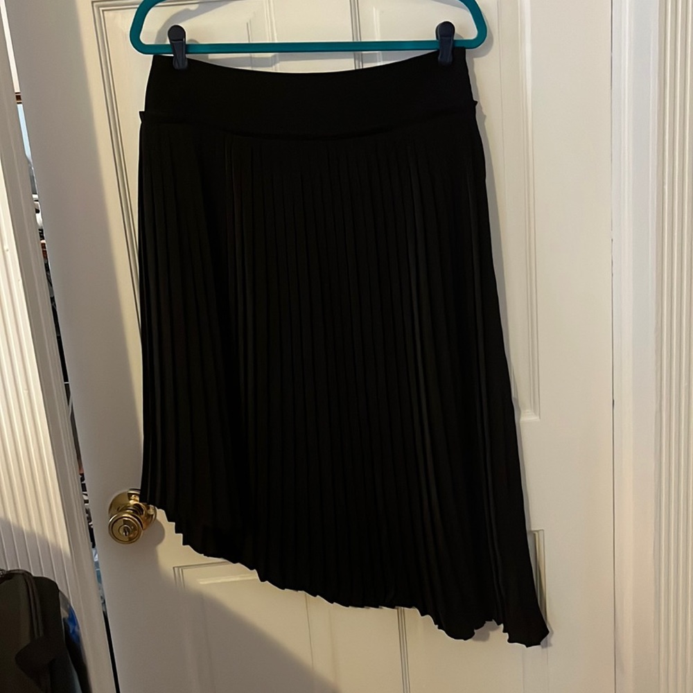 Saks Fifth Avenue Asymmetrical Black Skirt, size medium